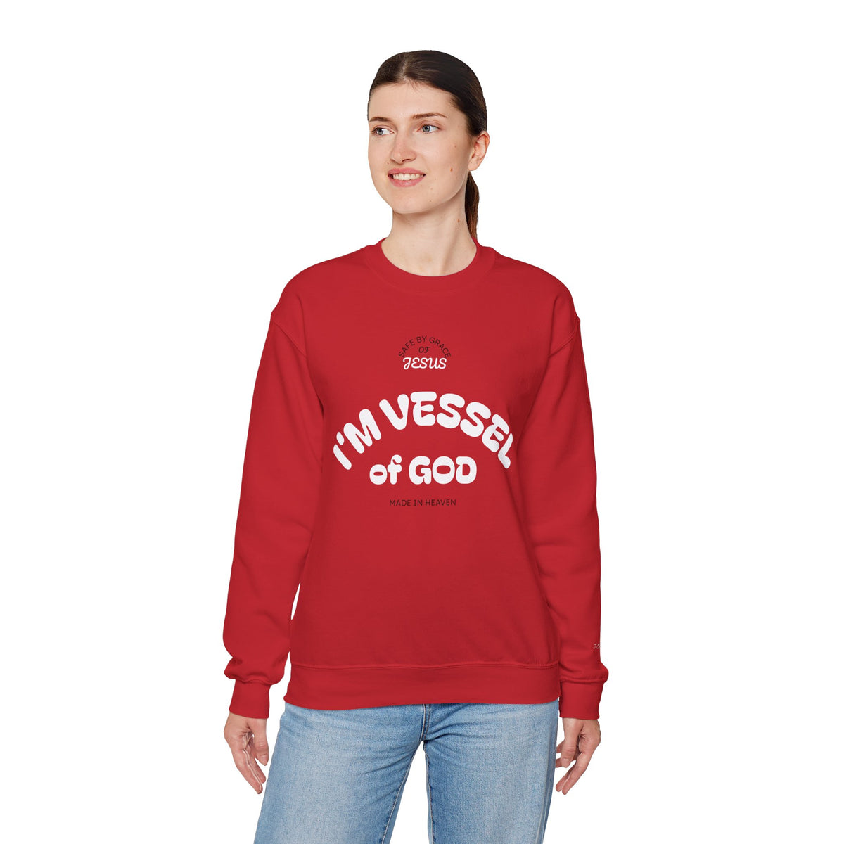 Vessel of God Crewneck Sweatshirt – Red