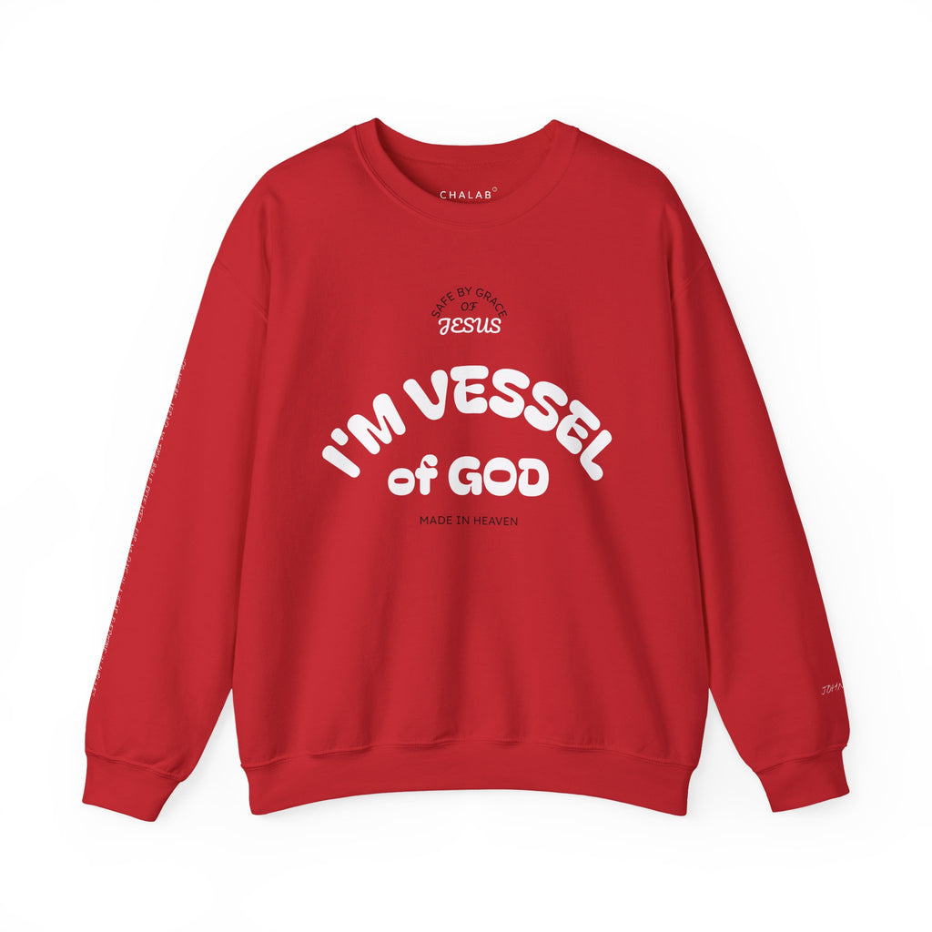 Vessel of God Crewneck Sweatshirt – Red