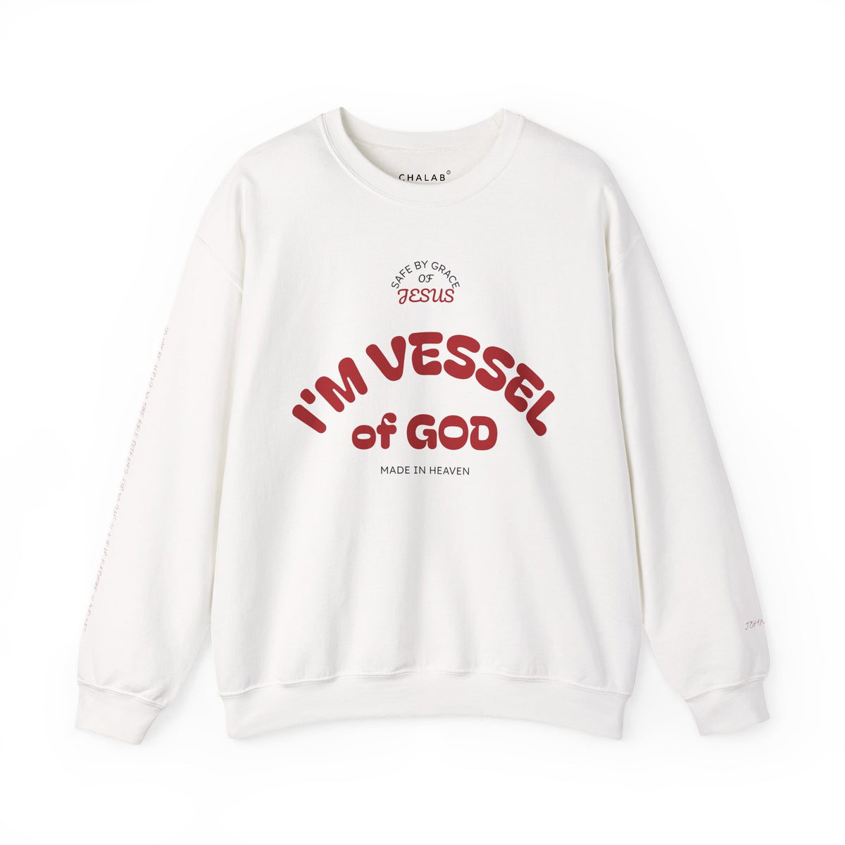 Vessel of God Crewneck Sweatshirt – White