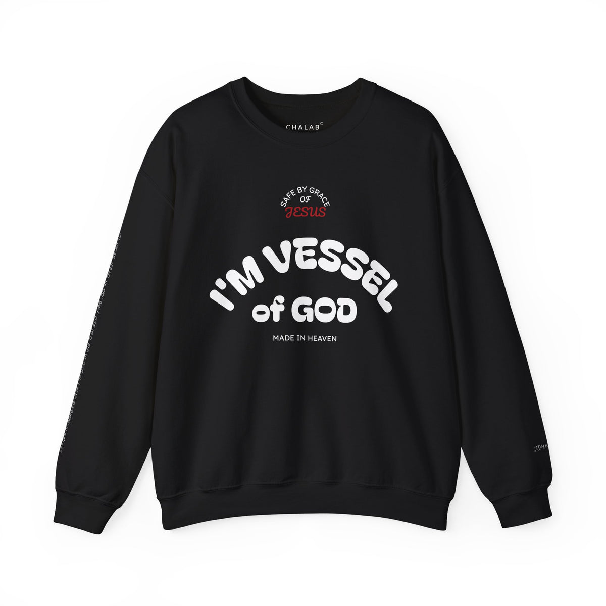 Vessel of God Crewneck Sweatshirt – Black