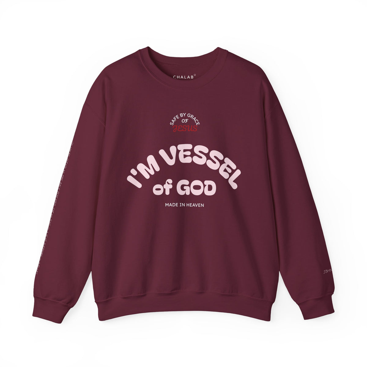 Vessel of God Crewneck Sweatshirt – Maroon