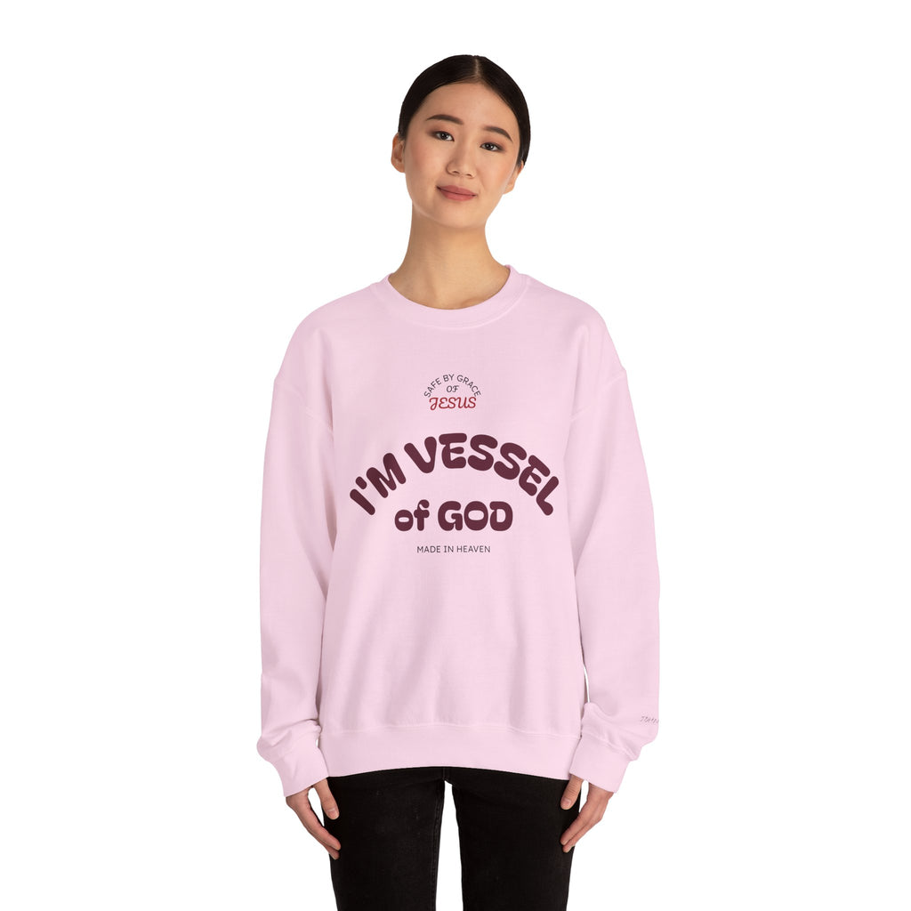Vessel of God Crewneck Sweatshirt – Light Pink