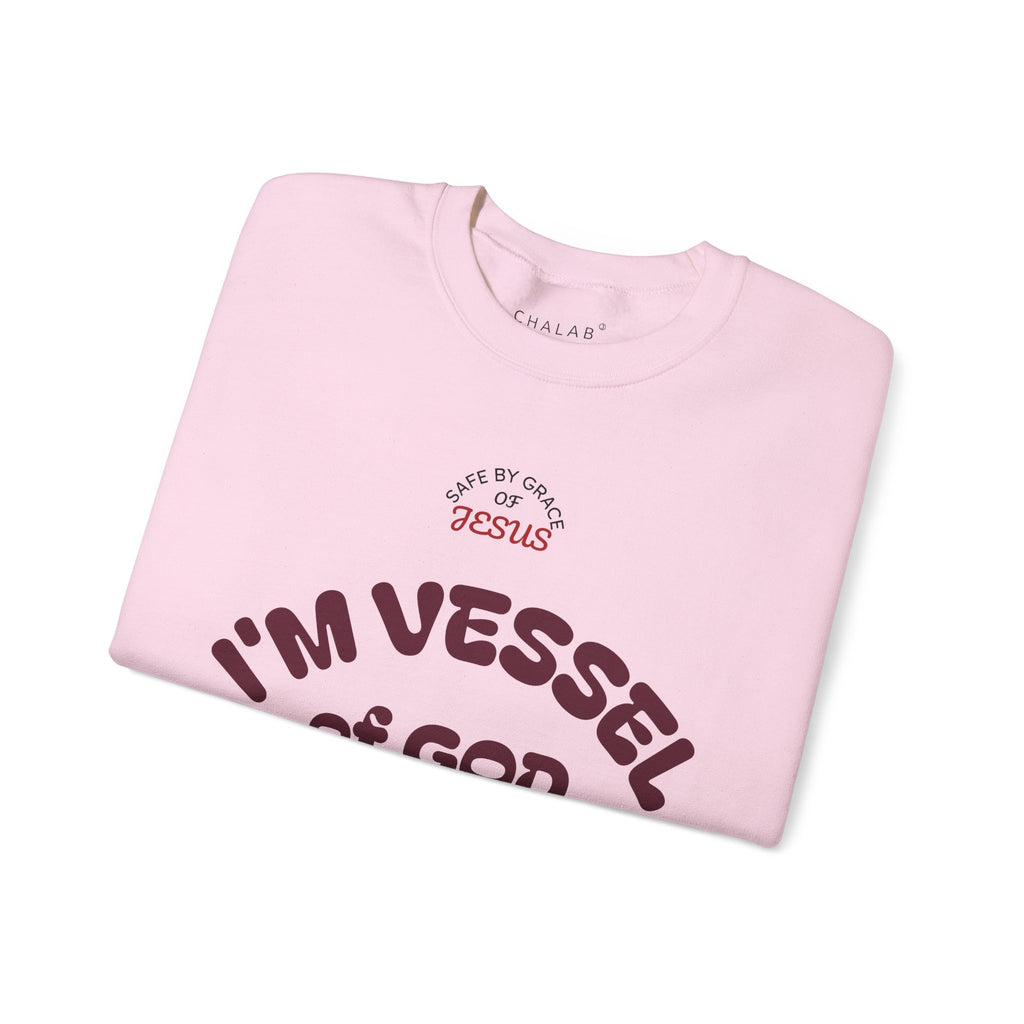 Vessel of God Crewneck Sweatshirt – Light Pink
