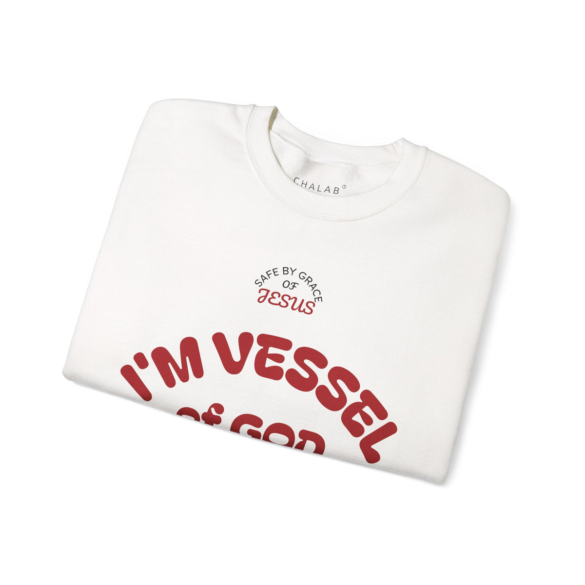 Vessel of God Crewneck Sweatshirt – White