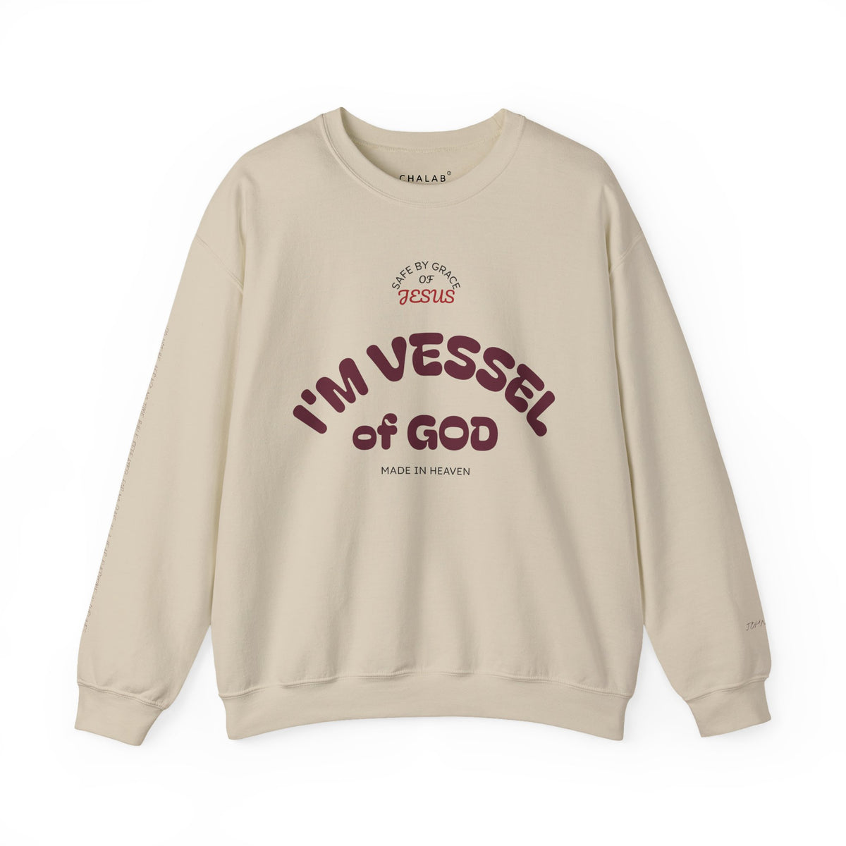 Vessel of God Crewneck Sweatshirt – Sand