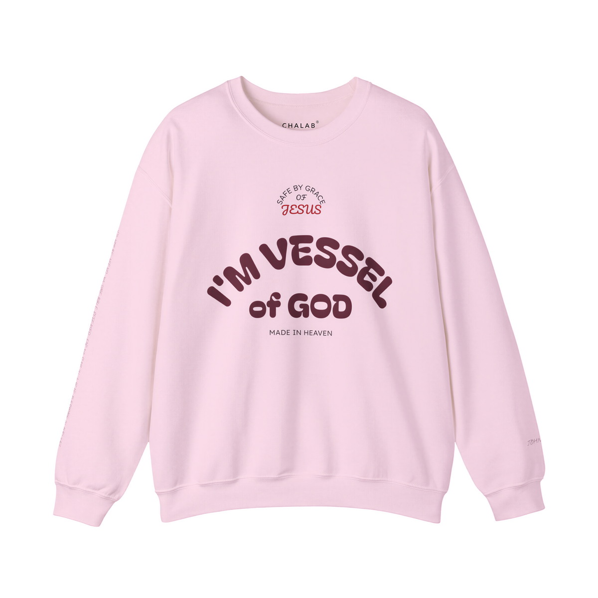 Personalised Logo Available-Vessel of God Crewneck Sweatshirt