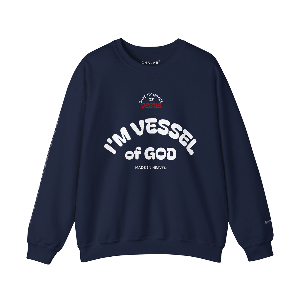 Personalised Logo Available-Vessel of God Crewneck Sweatshirt