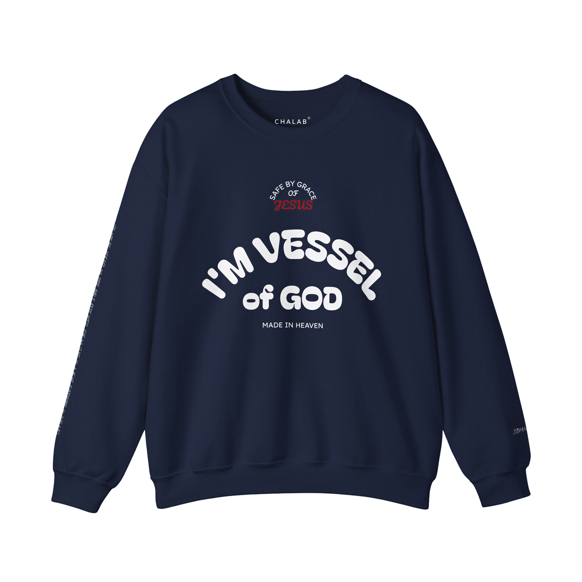 Personalised Logo Available-Vessel of God Crewneck Sweatshirt