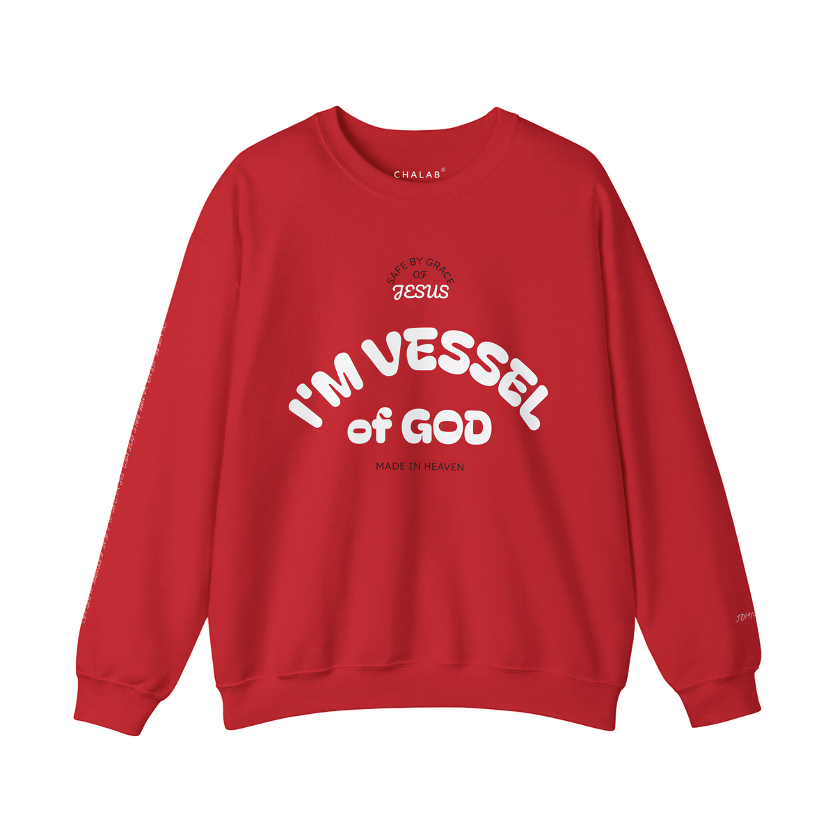 Personalised Logo Available-Vessel of God Crewneck Sweatshirt