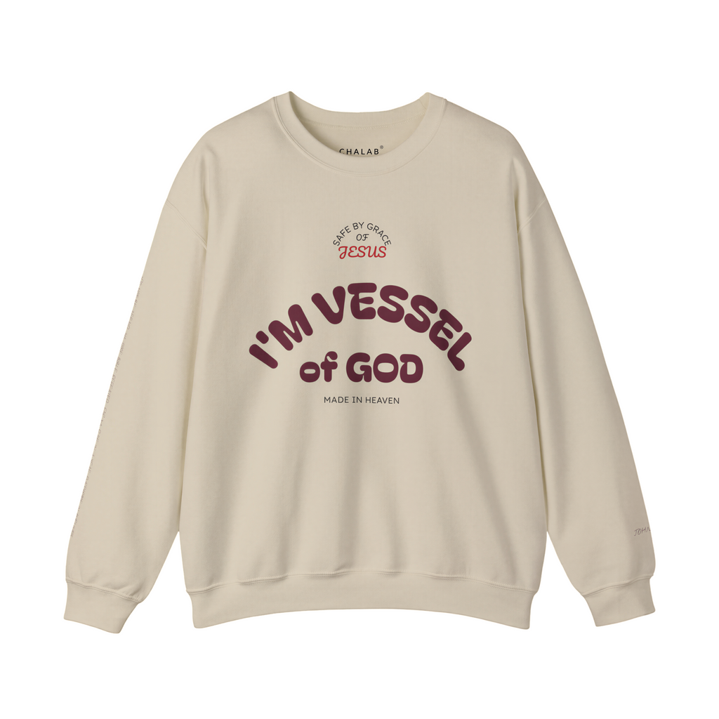 Personalised Logo Available-Vessel of God Crewneck Sweatshirt
