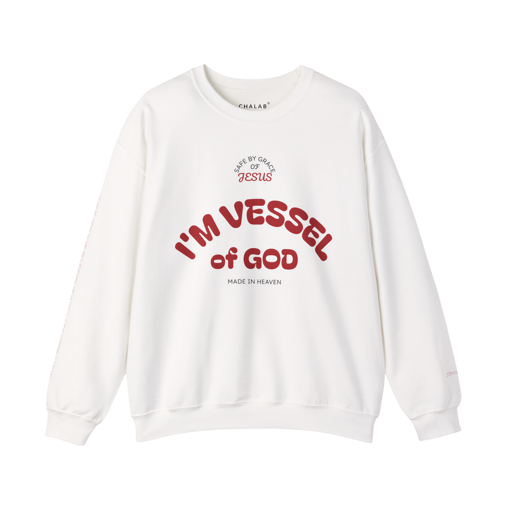 Personalised Logo Available-Vessel of God Crewneck Sweatshirt