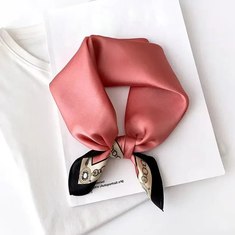 100% Real Silk Square Scarf – Luxury Bandana, Headband & Shawl Wrap