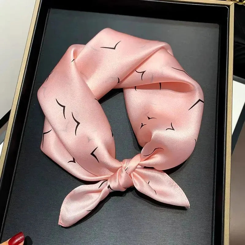 100% Real Silk Square Scarf – Luxury Bandana, Headband & Shawl Wrap