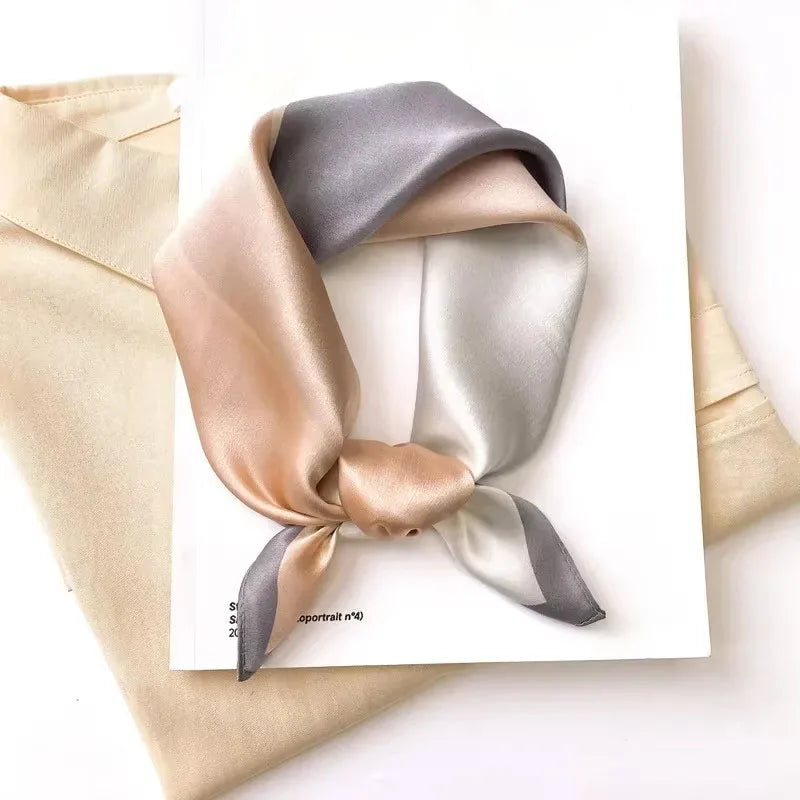 100% Real Silk Square Scarf – Luxury Bandana, Headband & Shawl Wrap
