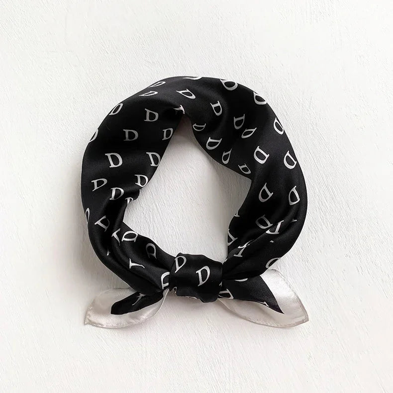 100% Real Silk Square Scarf – Luxury Bandana, Headband & Shawl Wrap