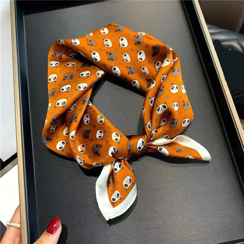 100% Real Silk Square Scarf – Luxury Bandana, Headband & Shawl Wrap