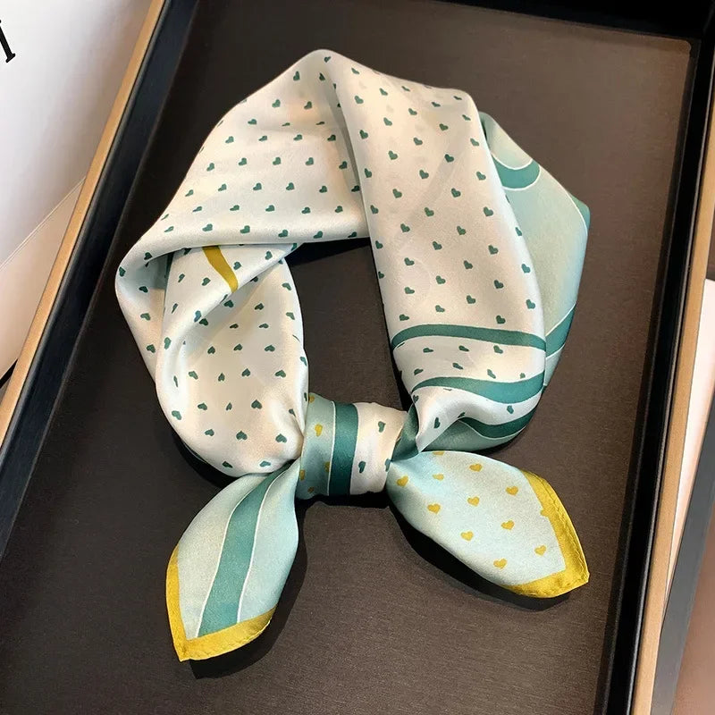 100% Real Silk Square Scarf – Luxury Bandana, Headband & Shawl Wrap