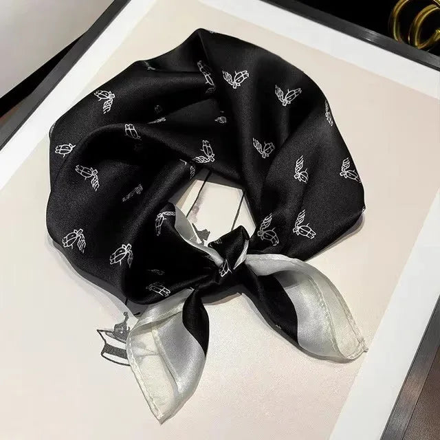 100% Real Silk Square Scarf – Luxury Bandana, Headband & Shawl Wrap