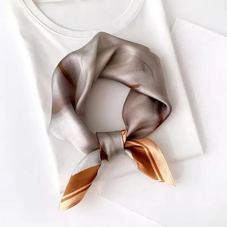 100% Real Silk Square Scarf – Luxury Bandana, Headband & Shawl Wrap