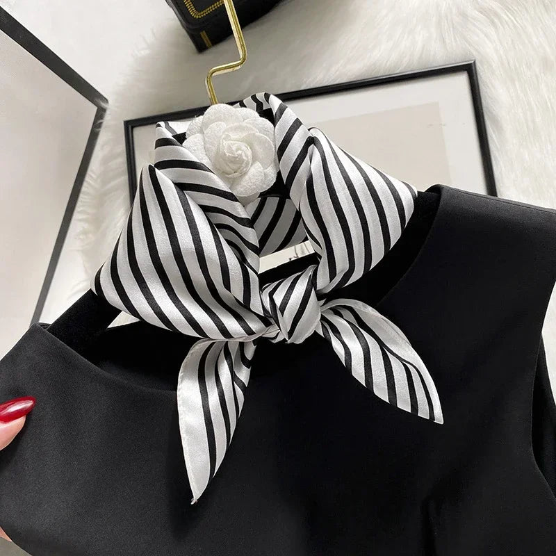 100% Real Silk Square Scarf – Luxury Bandana, Headband & Shawl Wrap