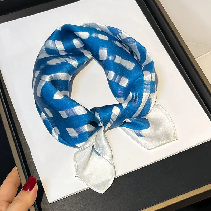 100% Real Silk Square Scarf – Luxury Bandana, Headband & Shawl Wrap