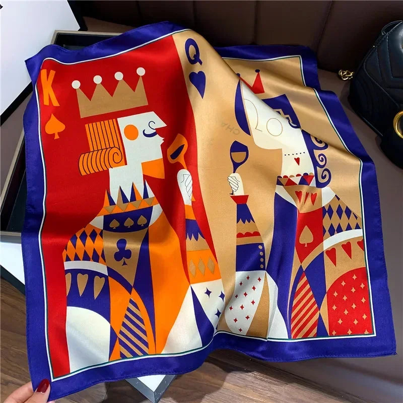 100% Real Silk Square Scarf – Luxury Bandana, Headband & Shawl Wrap