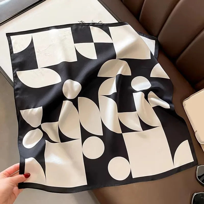 100% Real Silk Square Scarf – Luxury Bandana, Headband & Shawl Wrap